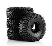 XAQRYQO RC Jante de Roue de Moyeu pour Axial pour SCX10 Pro pour Capra pour Traxxas pour TRX4 1/10 RC Voiture sur Chenilles 110mm Boue pour Terrain 1.9 "Pneu De Roue en Caoutchouc