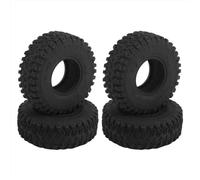 XAQRYQO RC Jante de Roue de Moyeu pour Axial pour SCX24 pour Bronco pour Gladiator AX24 pour FMS pour FCX24 1/24 RC Voiture sur Chenilles 4 Pièces 54mm 1.0 "Pneu De Roue en Caoutchouc Souple