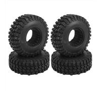 XAQRYQO RC Jante de Roue de Moyeu pour Axial pour SCX24 pour Bronco pour Gladiator pour FMS pour FCX24 1/18 1/24 RC Voiture sur Chenilles 1.0 "Pneu De Roue en Caoutchouc Souple 54mm