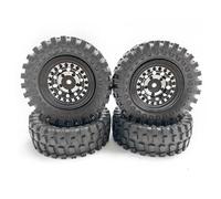 XAQRYQO RC Jante de Roue de Moyeu pour Axial pour SCX24 pour FMS pour FCX24 pour Enduro24 1/24 RC Voiture sur Chenilles 60Mm 368G 1.3 Pouces Pneu De Roue Beadlock avec Couleur Laiton