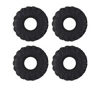 XAQRYQO RC Jante de Roue de Moyeu pour Axial pour SCX24 pour Gladiator pour Bronco 1/24 RC Voiture sur Chenilles 62Mm 1.0 Pouces Pneus De Roue Boue Souple en Caoutchouc pour Terrain