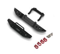 XAQRYQO Rc Pièces D'auto pour FMS pour Fire pour Horse pour EAZYRC pour Thunder pour Storm 1/18 Pièces Métalliques De Voiture Télécommandées Pare-Chocs Avant Et Arrière(Black)