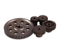 XAQRYQO Rc Pièces D'auto pour HSP 94111 1/10 RC Voiture Camion Diff Différentiel Principal Engrenage Droit en Métal 64T 17T 21T 26T 29T Moteur Pièce De