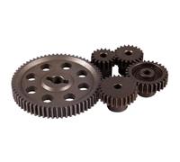 XAQRYQO Rc Pièces D'auto pour HSP 94111 1/10 RC Voiture Camion Diff Différentiel Principal Engrenage Droit en Métal 64T 17T 21T 26T 29T Moteur Pièce De