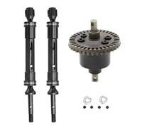 XAQRYQO Rc Pièces D'auto pour Traxxas pour Slash 4x4 pour Huanqi Ensemble Différentiel De Mise À Niveau Véhicule Tout-Terrain Usage Court Arbre Transmission(Rear)