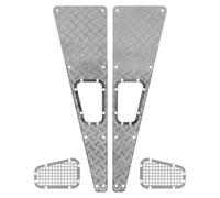 XAQRYQO Rc Pièces D'auto pour Traxxas pour TRX4 pour Defender 1/10 RC pour Modèle De Voiture Pièces Mise À Niveau Ensemble Plaques Antidérapantes Capot en Métal