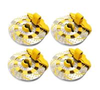 XAQRYQO Rc Pièces D'auto pour Traxxas pour Unlimited pour Desert pour Racer pour UDR 8569 Accessoires De Voiture RC 1/7 4 Pièces Moyeu D'entraînement Disque Frein(Yellow)