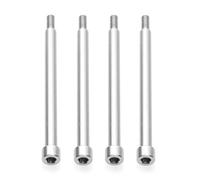 XAQRYQO Rc Pièces D'auto pour Traxxas pour X-Maxx Pièces De Mise À Niveau Voiture RC 1/5 4 en Acier 4X56 Mm Axes Charnière Filetés Bras A 70510 Et Écrou M3