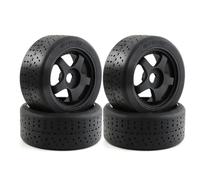XAQRYQO RC Pneu De Voiture pour Arrma 1/7 pour Infraction pour Felony pour Pièces De Mise À Niveau Voiture RC sans Limite 4 100X42mm Pneu 5 Rayons Roue Hexagonale 17Mm