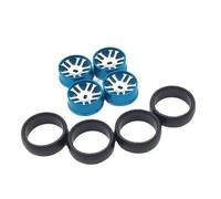 XAQRYQO RC Pneu De Voiture pour Weili 1/28 284131 K969 K979 K989 K999 P929 P939 Télécommande Voiture Métal Drift Équipement De Pneus + Roue Peau