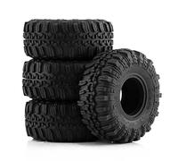 XAQRYQO RC Roues et Pneus pour Axial pour SCX24 pour Bronco AX24 pour TRX4M Enduro24 1/18 1/24 Pièces pour Crawler Télécommandé 4 Pneus De Roue en Caoutchouc Souple 57 Mm (1,0")