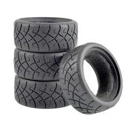 XAQRYQO RC Roues et Pneus pour M-05 M-06 M-07 1/10 Voiture De Route Télécommandée pour Tourisme, Accessoires Rechange, Pièces Mise À Niveau 4 Pneus Souples