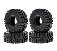 XAQRYQO RC Roues et Pneus pour Traxxas pour Trx4 pour Axial pour Scx10 pour Wraith 1/10 Pièces De Voiture Radiocommandée Chenilles 4 Roues 1,9 Pouces, Pneus en Caoutchouc 120 X 48 Mm