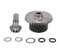 XAQRYQO RC Voiture Accessoire pour Arrma 1/10 pour Kraton pour Senton pour Big pour Rock pour Granite pour Outcast 4X4 RC Boîtier Différentiel Métal Engrenage 37T D'entrée 13T(Black)