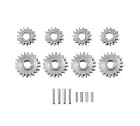 XAQRYQO RC Voiture Accessoire pour FMS pour FCX24 1/24 Pièces De Rechange pour Voiture sur Chenilles RC 8 Ensemble D'engrenages D'essieu Portail en Acier Overdrive 20T 15T