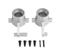 XAQRYQO RC Voiture Accessoire pour Huangbo pour ZP1001 ZP1002 ZP1003 ZP1004 ZP1006 ZP1007 ZP1008 ZP1009 ZP1010 1/10 rc Car Upgrade Pièces De Coupelle Direction en Métal(Silver)