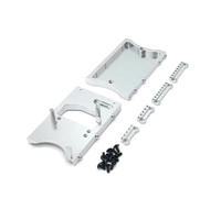 XAQRYQO RC Voiture Accessoire pour MN D90 D91 D96 MN98 MN99S rc Car Pièces De Mise À Niveau en Métal pour Véhicule Télécommandé Poutre Arrière L'appareil Gouverner Cabine Accessoires RC(Silver)