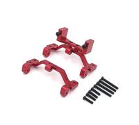 XAQRYQO RC Voiture Accessoire pour MN pour D90 D91 MN40 MN45 MN96 MN99 pour MN99S 1/12 RC Voiture Support De Tige Traction en Métal pour Siège Et Montage Servo Pièces Mise À Niveau(Red)