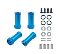 XAQRYQO RC Voiture Accessoire pour Wltoys 144001 124019 A959 rc Car Upgrade Parts Adaptateur D'entraînement De Moyeu Hexagonal Roue 12 Mm Long 30 Extension Coupleur Combinateur(Blue)