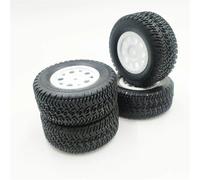 XAQRYQO RC Voiture Pneus Jantes pour 144001 1/18 1/16 1/10 RC pour Buggy Crawler on-Off Road Car Pièces De Rechange Remplacements pour Modèle Voiture 4 Pneus en Caoutchouc