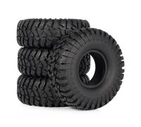 XAQRYQO RC Voiture Pneus Jantes pour Axial pour SCX10 TRX4 D90 pour Capra pour Redcat Gen8 pour YIKONG pour LCG pour Voiture sur Chenilles 1/10 RC 1.9 '' 4 Pièces Pneus en Caoutchouc