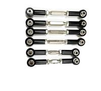 XAQRYQO Steering Pull Rod Link pour ARRMA pour SENTON 3S 1/10 RC, Pièce De Voiture, Accessoires, Empattement en Alliage D'aluminium, Jeu Bielles Direction(Black)