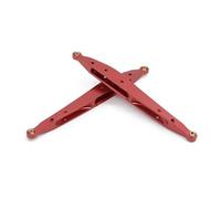 XAQRYQO Steering Pull Rod Link pour AXIAL pour RBX10 pour Ryft 1/10 RC Pièces De Mise À Niveau sur Chenilles 2 Bras Arrière en Métal pour Biellette Liaison Pivotante Tige Traction(Red)