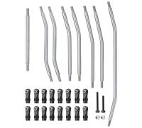 XAQRYQO Steering Pull Rod Link pour Axial pour Wraith 90018 90048 90053 1/10 RC, Pièces De Voiture sur Chenilles, Maillons Liaison Châssis en Acier Et Embout Tige Plastique(90018)