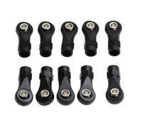 XAQRYQO Steering Pull Rod Link pour Axial SCx10 II 90046 pour TRAxxAS TRx4 1/10 RC Voiture Chenille 10 Pièces en Plastique M4 Embout De Tige Lien Boules Liaison Tête Joint