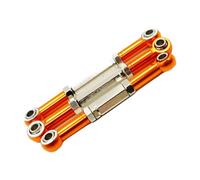 XAQRYQO Steering Pull Rod Link pour FS 51805 51806 53625 53632 53633 1/10, Pièce De Voiture RC, Accessoires, Tige Liaison Direction Plus Solide en Alliage D'aluminium(Orange)