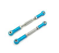 XAQRYQO Steering Pull Rod Link pour Traxxas pour Slash 4X4 VXL 2WD pour Stampede pour Hoss 1/10 RC Pièces De Voiture 2 Tendeurs en Métal Cambrure Biellette Ensemble Liaison(Blue)