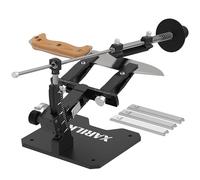 XARILK GEN3 Système d'affûtage de couteaux guidé en aluminium | Aiguiseur de couteaux professionnel, kit d'affûtage de couteaux W/3 plaques diamantées (320#, 800#, 2000#) pour couteaux de chasse et de