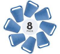 XARILK Lot de 8 bouchons étanches en TPE avec poignée (2 tailles, 3 couleurs) pour kayak, canoë, moto et plus (bleu, grand)