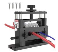 XARILK Machine à dénuder W/6 canaux et 5 lames en carbure, Φ 3,4 à 17 mm amélioré et cadre en aluminium pour perceuse à dénuder, recyclage efficace du fil de cuivre