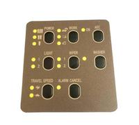 XARONF Bouton d'affichage de Cabine de Pelle, Accessoires de Compteur Autocollant, Accessoires de Pelle for Caterpillar Cat E312 320 330V1V2BCD