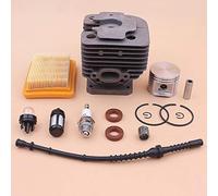 XARONF Kit de Piston de Cylindre de 42mm for Stihl FS450 FS 450 Ligne de Filtre à Carburant à Air Joint d'huile Ampoule d'amorçage Bougie d'allumage Tondeuse 4128 020 1211