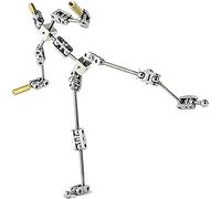 XARONF Marionnette d'animation cinématographique en Acier Inoxydable, Kits d'armature en Stop Motion, Figurine de marionnette en métal for la création de Personnages, Facile à Assembler (Size : 25cm)