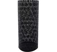 XARONF Porte-parapluie en métal noir, support de parapluie creux créatif, organisateur de rangement cylindrique pour parapluie commercial pour entrée, hôtel, hall (taille : L)