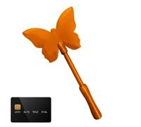 Xasbseulk Baguette de carte de crédit pour adultes en forme de papillon, impression 3D, baguette de paiement sans contact, pour homme, femme, étudiant, technicien, , fête, shopping, Orange,