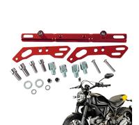 Xasbseulk Barre d'extension pour guidon de moto - Barre de croisement pour rétroviseurs et siège de moto - Accessoire en aluminium renforcé pour voyages en route, excursions en plein air et