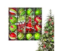 Xasbseulk Boules décoratives de Noël - Décoration sans éclats - Décoration de boules de Noël - Pour mariage et vacances - Pour intérieur et extérieur - Cheminée - Table