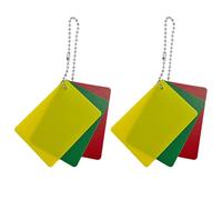 Xasbseulk Cartes de pénalité de football - Accessoires de jeu d'arbitrage, cartes d'avertissement rouge, jaune, vert - pour jeu de compétition, divertissement, terrain de jeu