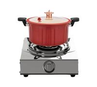 Xasbseulk Casserole antiadhésive - Casserole antiadhésive avec couvercle | Autocuiseur avec poignée pour bouillon de riz, sauce, soupe, spaghetti, cuisinière à induction, camping appartement