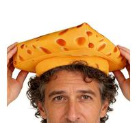 Xasbseulk Chapeau de fromage - Chapeau de cheesecake amusant | de nourriture créative | de fête folle pour et adultes | Cosplay de carnaval d'Halloween | Utile