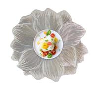 Xasbseulk Dessous de plat décoratif en forme de fleurs pour fêtes, dîners festifs, déjeuners, dîners festifs