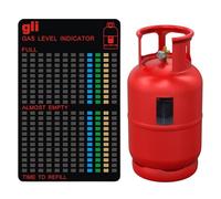 Xasbseulk Indicateur de niveau magnétique - Autocollant de test pour réservoir de propane | Outil de mesure réutilisable pour bouteille de gaz | Carte d'échelle de température LCD - Pour une mesure