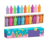 Xasbseulk Jeu de correspondance à mémoire de forme, bouteille de couleur, jouet éducatif pour enfants, adultes, familles, école, jardin