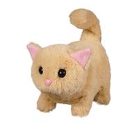 Xasbseulk Jouet Robot pour Chat - Animal de Compagnie électronique réaliste en Peluche, miaulement interactif, Queue Qui remue | Jouets en Peluche robotique - Compagnon de Jeu pour en Bas âge, ca
