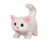 Xasbseulk Jouet Robot pour Chat - Animal de Compagnie électronique réaliste en Peluche, miaulement interactif, Queue Qui remue | Jouets en Peluche robotique - Compagnon de Jeu pour en Bas âge, ca