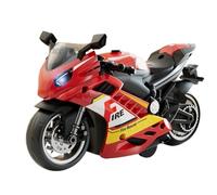 Xasbseulk Kit de modélisation de moto, figurine de moto, kit de figurines avec fonctions sonores et lumineuses, mini moto pour jouer avec son et lumière pour et adultes